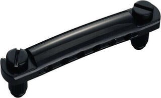 Gitarrenbrücke Schaller Stop Tailpiece Black Chrome Gitarrenbrücke