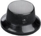 Schaller Strat knob Black Chrome