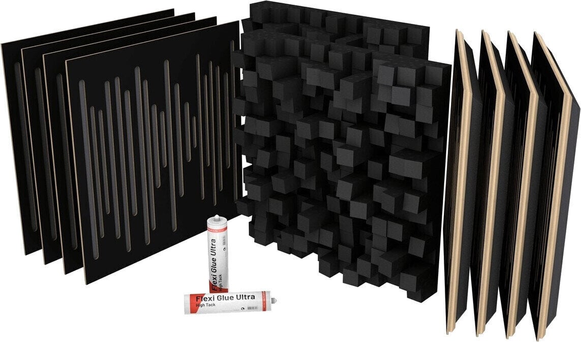 Absorpčný panel drevený Vicoustic VicStudio Black Matte