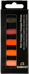 Trockenes Pastell Rembrandt Soft Pastels Trockenpastellset Rich Oranges 5 Stck