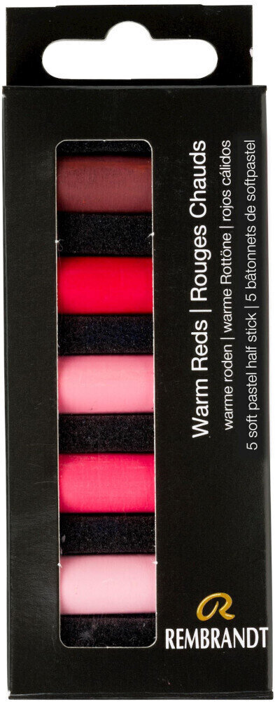 Pastel sec Rembrandt Soft Pastels Coffret de pastels secs Warm Reds 5 pièces