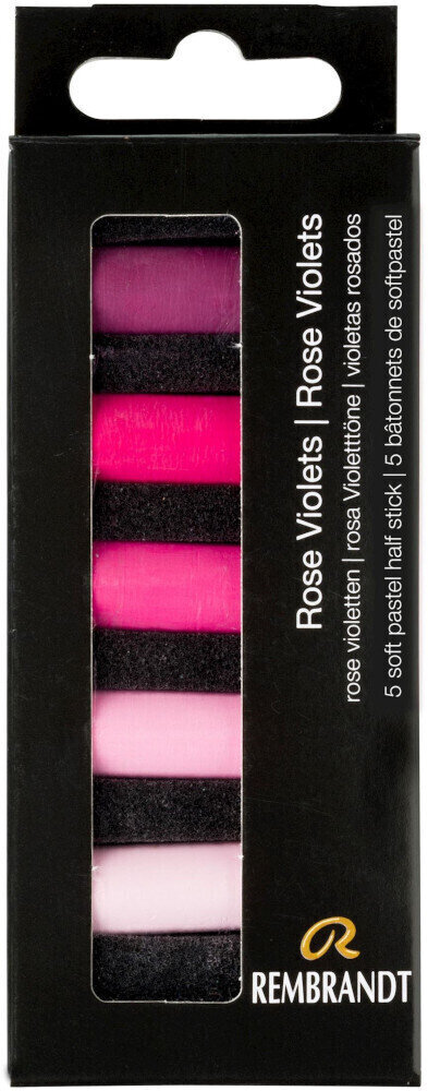 Pehmeä pastelli Rembrandt Soft Pastels Kuivapastellisetti Rose Violets 5 pcs