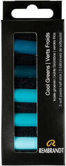 Soft Pastel Rembrandt Soft Pastels Set of Soft Pastels Cool Greens 5 pcs