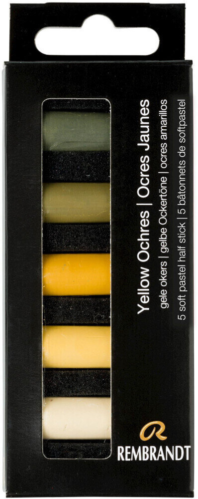 Suchý pastel Rembrandt Soft Pastels Sada suchých pastelů Yellow Ochres 5 ks