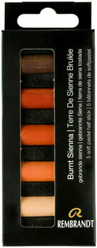 Suchý pastel Rembrandt Sada suchých pastelů Burnt Sienna 5 ks - 1