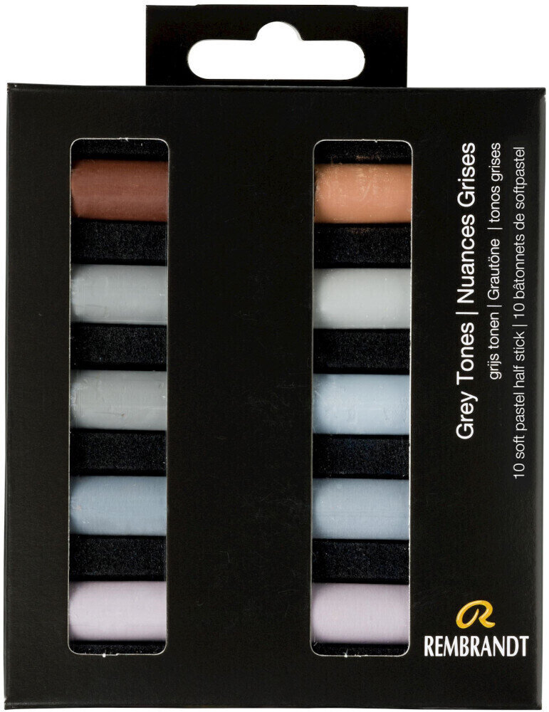 Pastel sec Rembrandt Soft Pastels Coffret de pastels secs Grey Tones 10 pièces