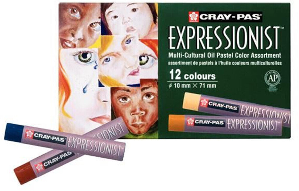 Öl-Pastell Sakura Expressionist Set Multi Cultural Ölpastellset 12 stk