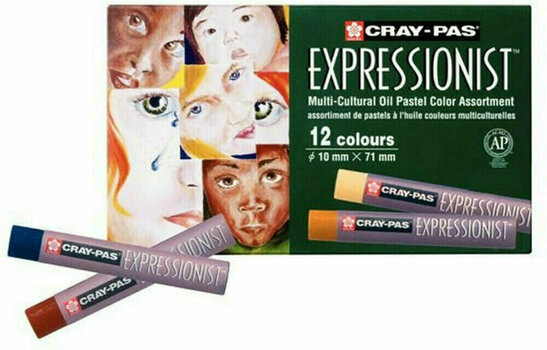 Öl-Pastell Sakura Expressionist Set Multi Cultural Ölpastellset 12 stk - 1