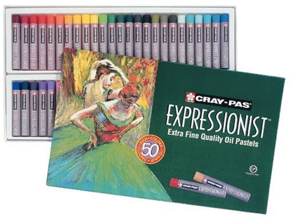 Pastel à l'huile Sakura Cray-Pas Expressionist Set Coffret de pastels à l'huile 50 pièces