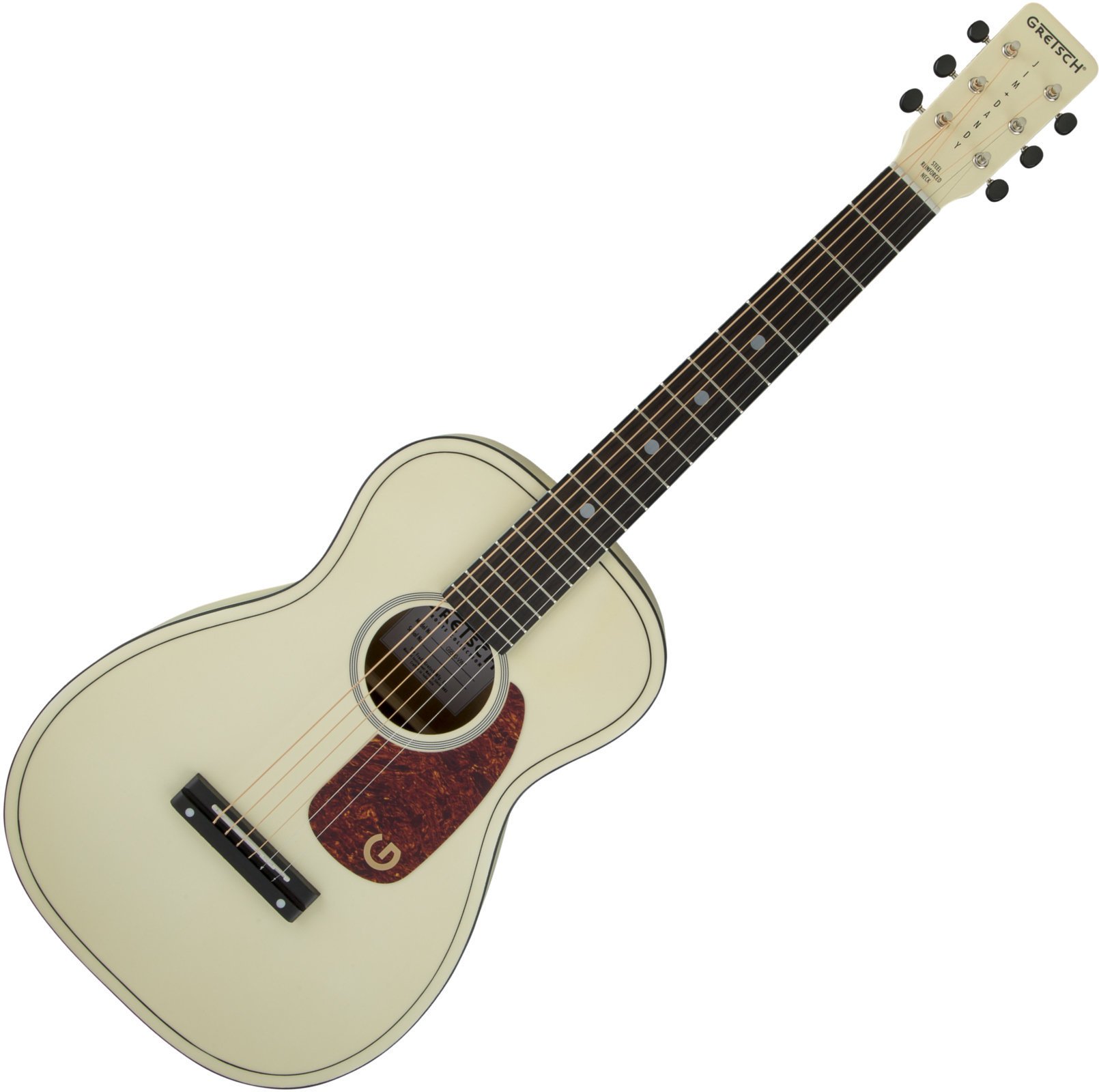 Folk-guitar Gretsch G9500 Jim Dandy Limited Edition Vintage White
