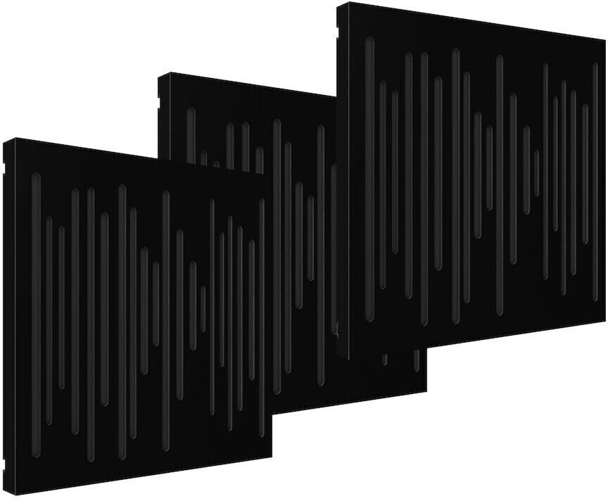 Hangtörők Vicoustic VicPattern Ultra Wavewood Black Mat