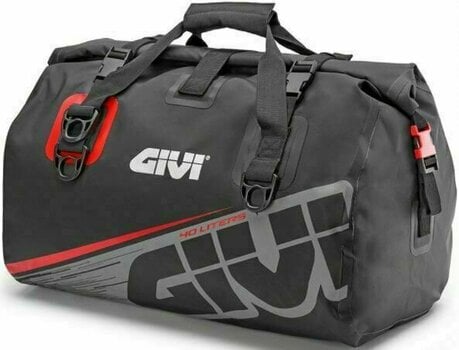 Заден куфар за мотор / Чантa за мотор Givi EA115GR Waterproof Cylinder Seat Bag 40L Grey Red - 1