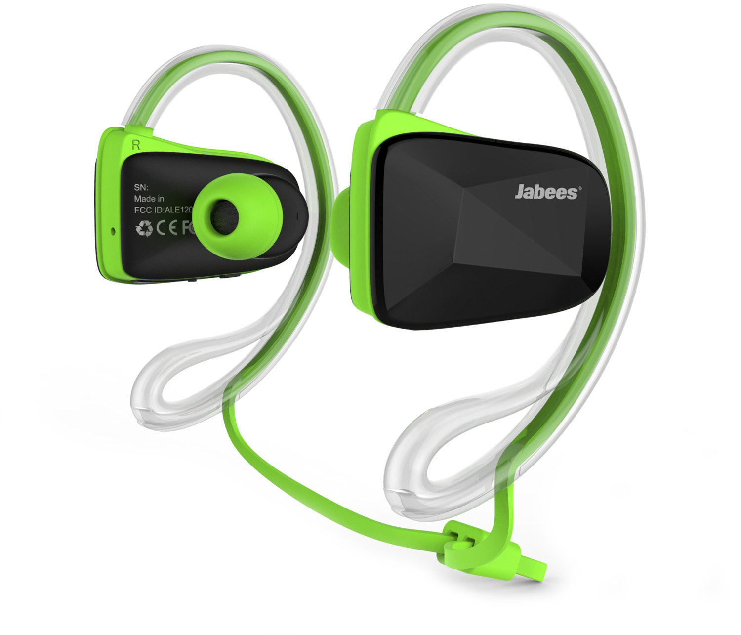 Wireless Ear Loop headphones Jabees Bsport Green