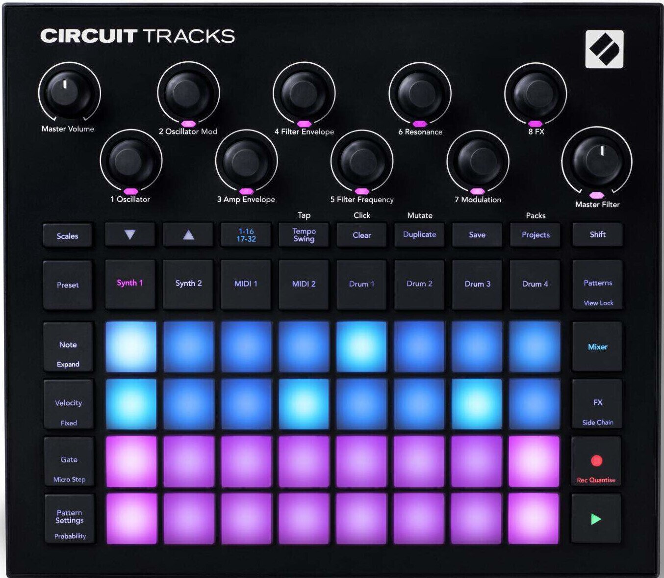 Groove box Novation Circuit Tracks (Csak kicsomagolt)