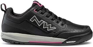 Women cycling shoes Northwave Womens Clan Shoes Black/Fuchsia