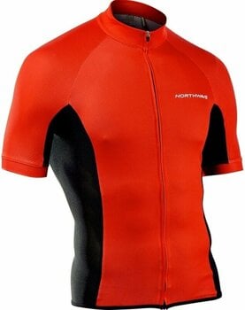 Tricou ciclism Northwave Force Full Zip Jersey Short Sleeve Red S - 1
