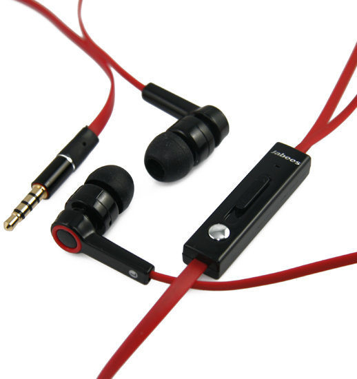 Auscultadores intra-auriculares Jabees WE104M Black Red