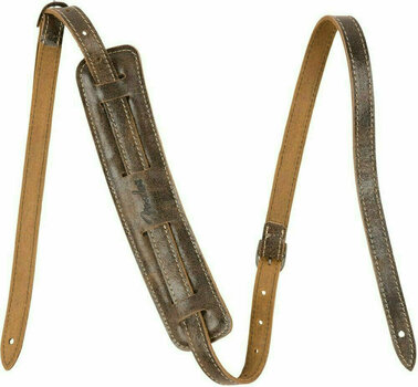 Tracolla Pelle Fender Vintage-Style Distressed Leather Strap Brown - 1