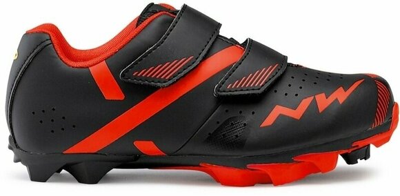 Men's Cycling Shoes Northwave Juniors Hammer 2 Shoes Black-Red 32 Men's Cycling Shoes - 1