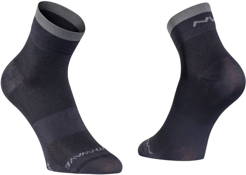 Kerékpáros zoknik Northwave Origin High Sock Black/Dark Grey XS Kerékpáros zoknik