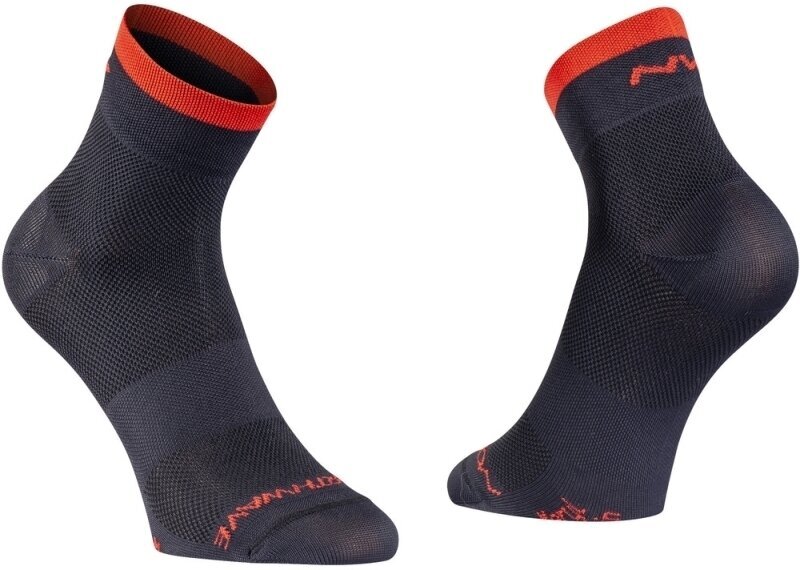Biciklistički čarape Northwave Origin Sock Black/Red XS Biciklistički čarape