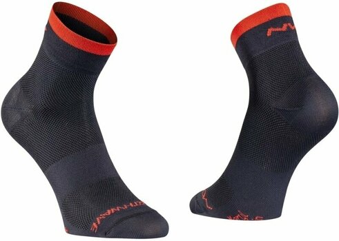 Cyklo ponožky Northwave Origin Sock Black/Red XS Cyklo ponožky - 1