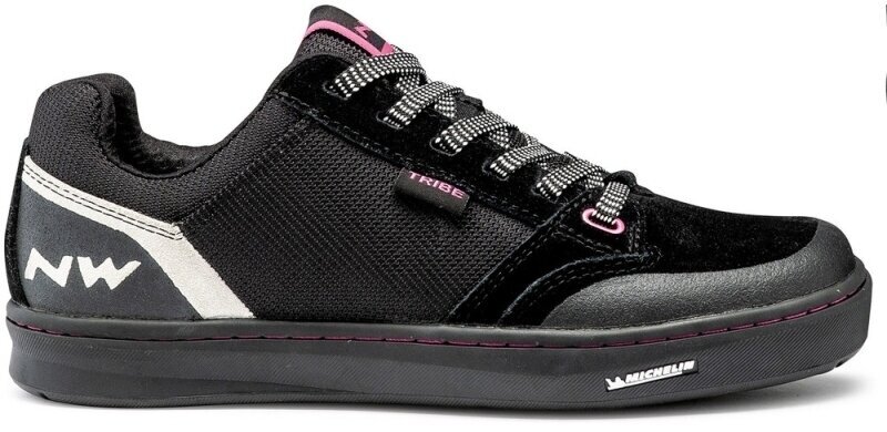 Women cycling shoes Northwave Womens Tribe Shoes Black/Fuchsia 39 Women cycling shoes