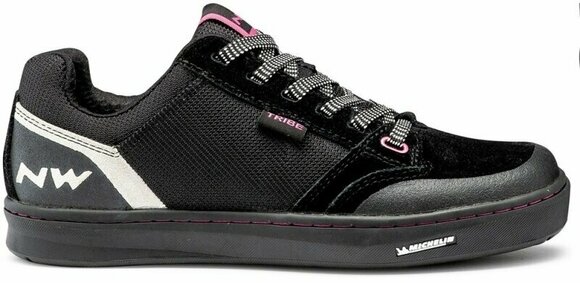 Дамски обувки за колоездене Northwave Womens Tribe Shoes Black/Fuchsia 39 Дамски обувки за колоездене - 1