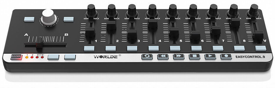 MIDI kontroler, MIDI ovládač Worlde EASYCONTROL-9