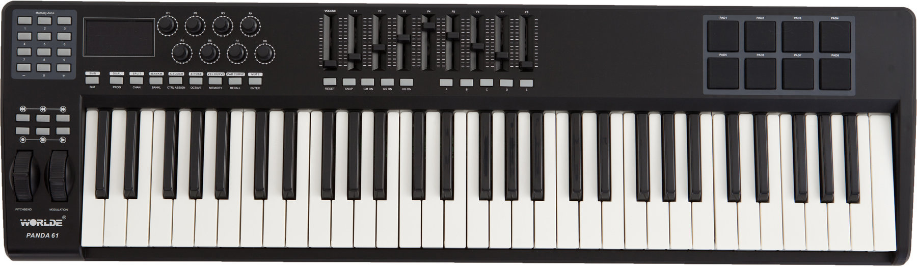 MIDI toetsenbord Worlde PANDA-61