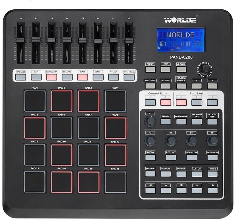 MIDI kontroler, MIDI ovládač Worlde PANDA-200