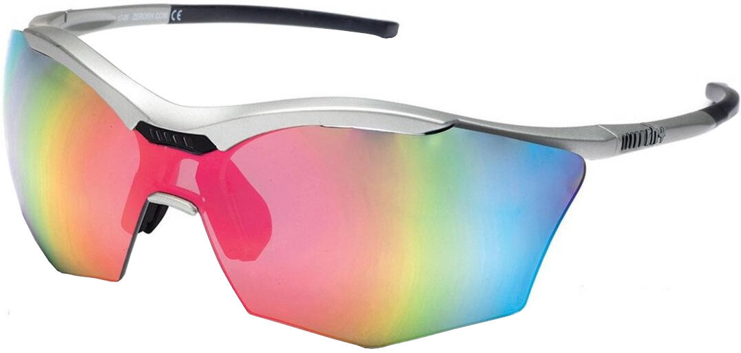 Óculos de ciclismo RH+ Ultra Stylus Matt Silver/Black/Smoke Flash Silver/Pink/Orange Óculos de ciclismo