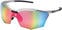 Kerékpáros szemüveg RH+ Ultra Stylus Matt Silver/Black/Smoke Flash Silver/Pink/Orange Kerékpáros szemüveg