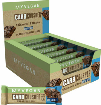 Barre MyVegan Vegan Carb Crusher Chocolate Sea Salt 12 x 60 g Barre - 1