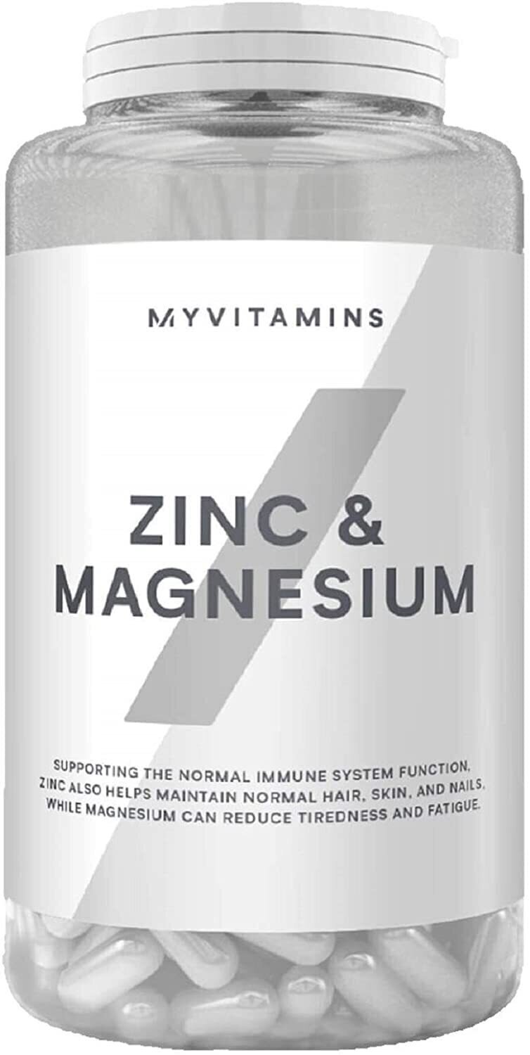 Wapń, magnez, cynk MyVitamins Zinc & Magnesium 90 Capsules Wapń, magnez, cynk