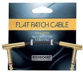 Patch kábel RockBoard Flat Patch Cable Zlatá/Zalomený - Zalomený