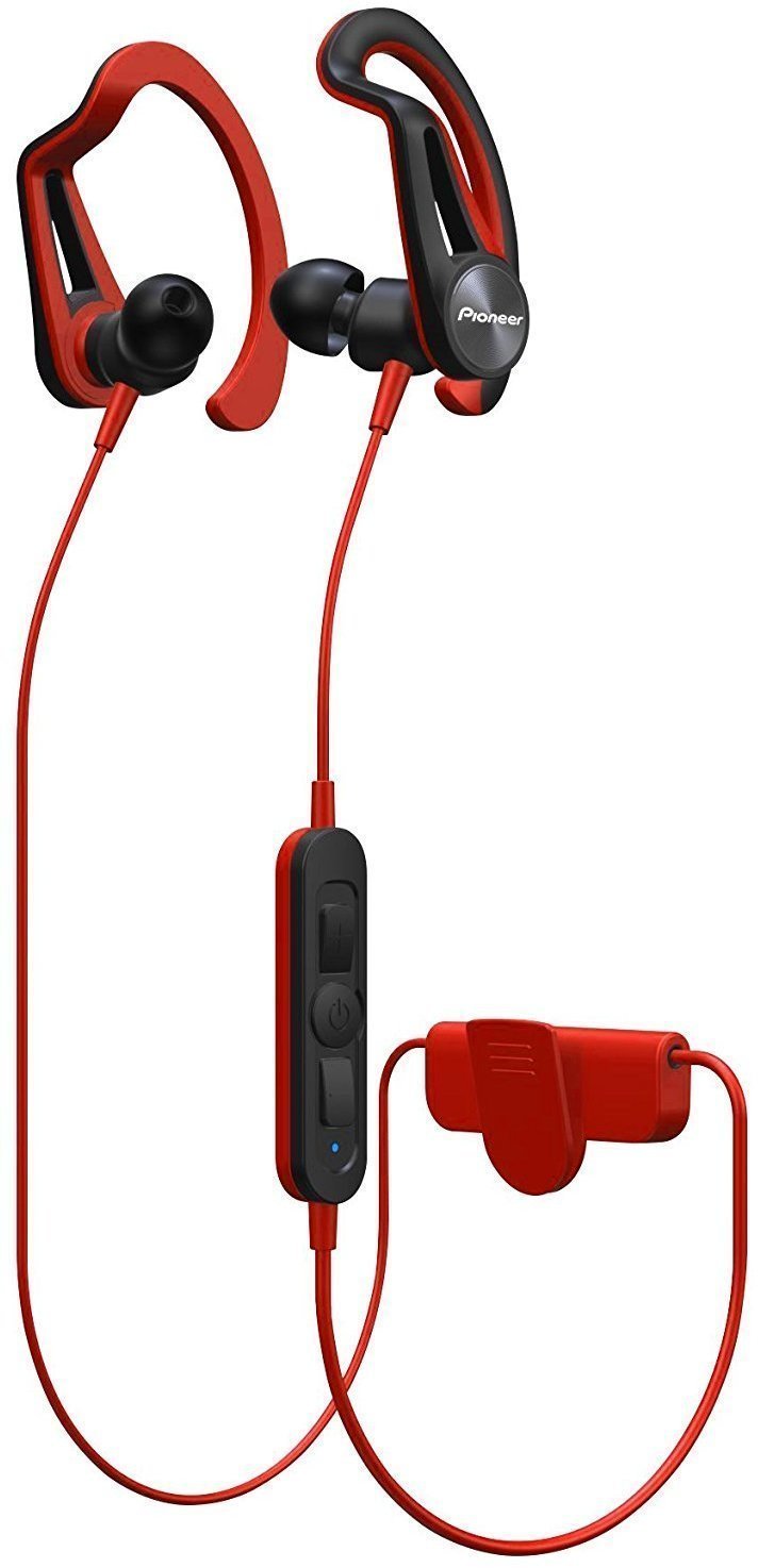 Draadloze hoofdtelefoon met oorhaak Pioneer SE-E7BT Red