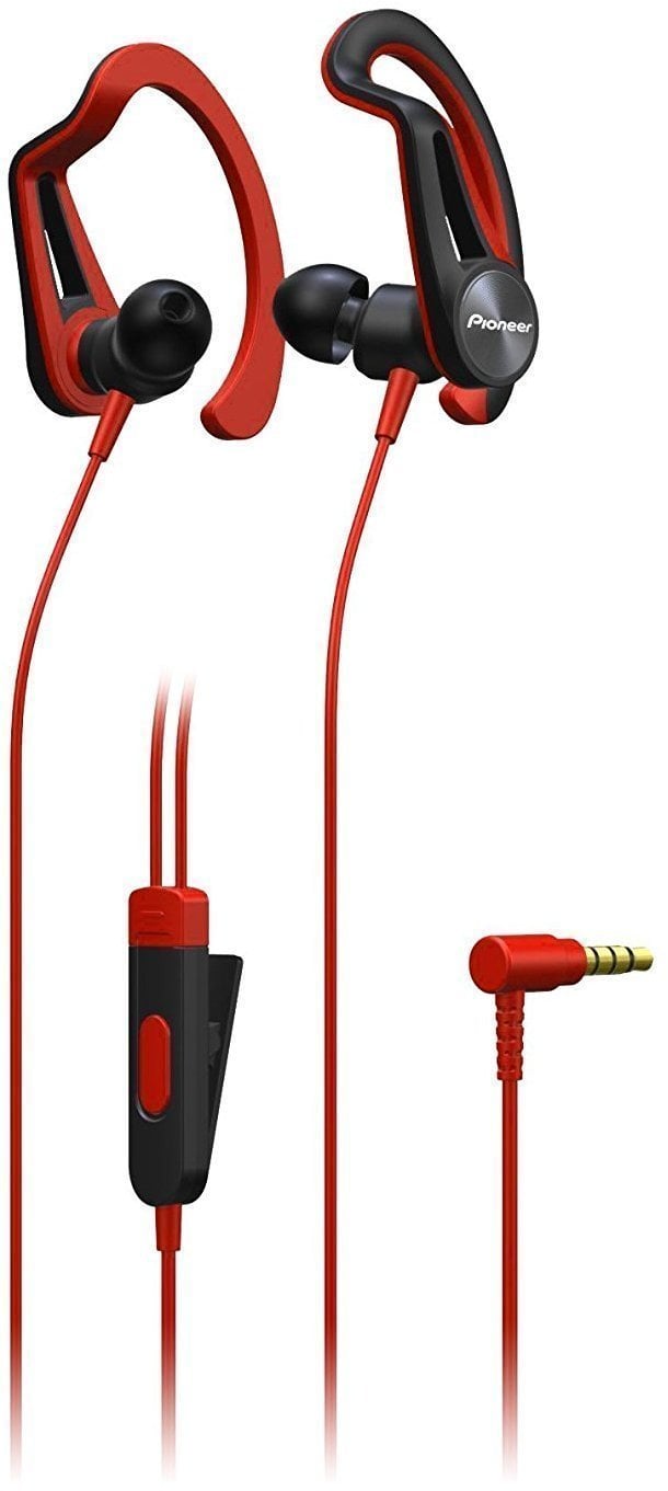 Fülhurkot fejhallgató Pioneer SE-E5T Piros