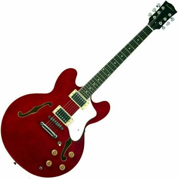Halvakustisk guitar Pasadena AJ335 Red - 1