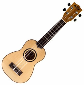 Ukulélé soprano Kala Solid Spruce Top Soprano Ukulele Flamed Maple with Case - 1