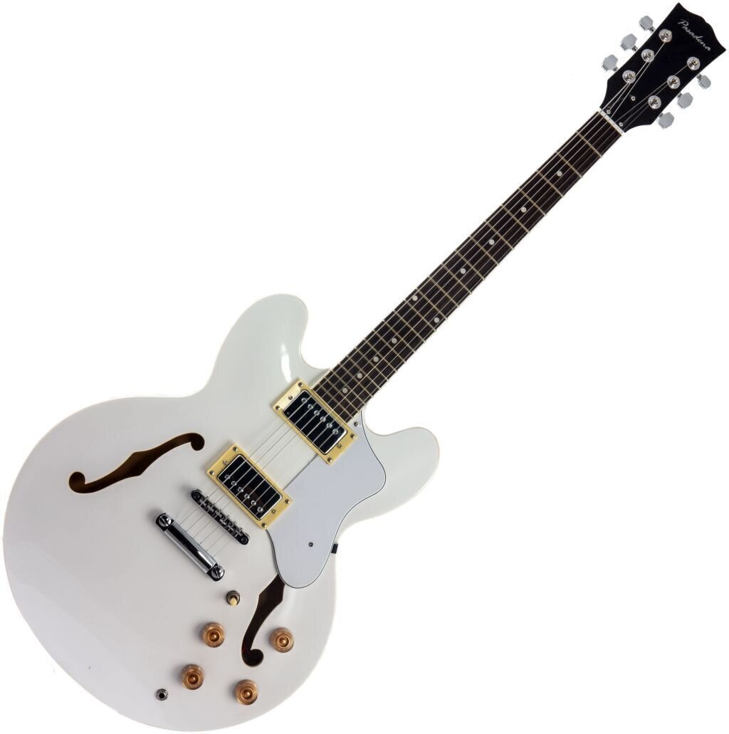 Semi-Acoustic Guitar Pasadena AJ335 White