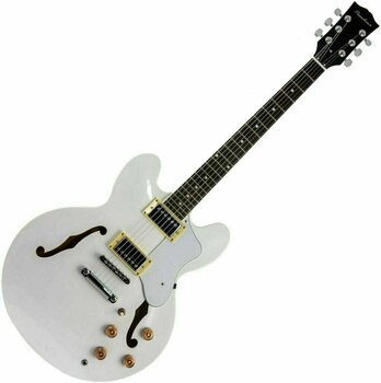 Semi-Acoustic Guitar Pasadena AJ335 White - 1