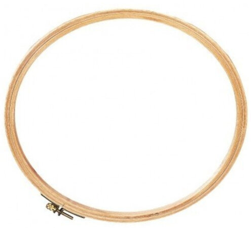 Cercle et tambour à broder DMC Wooden Frame 12,5 cm