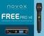 Trådlös handhållen mikrofonuppsättning Novox Free Pro H1