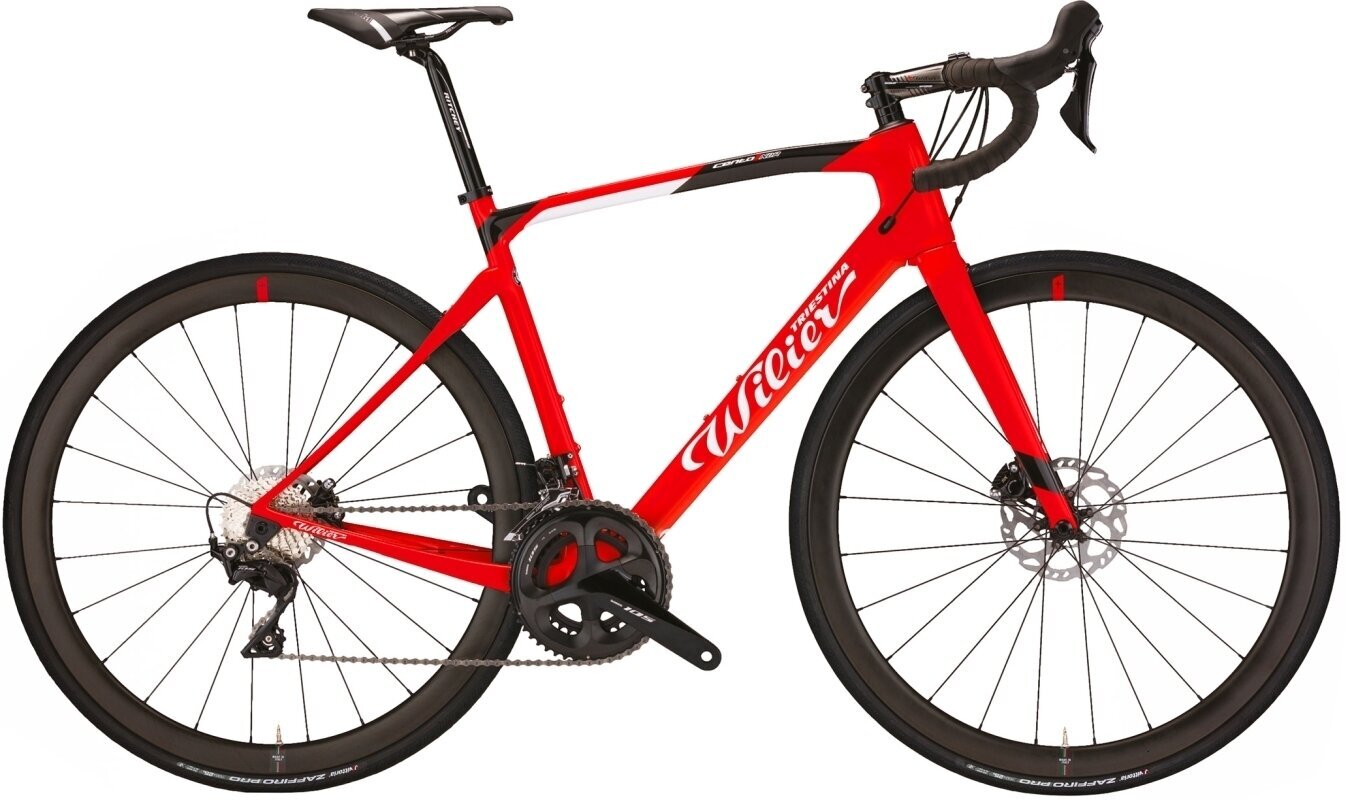 Racefiets Wilier Cento1NDR Shimano Ultegra Di2 RD-R8050 2x11 Red/Black Glossy M Shimano