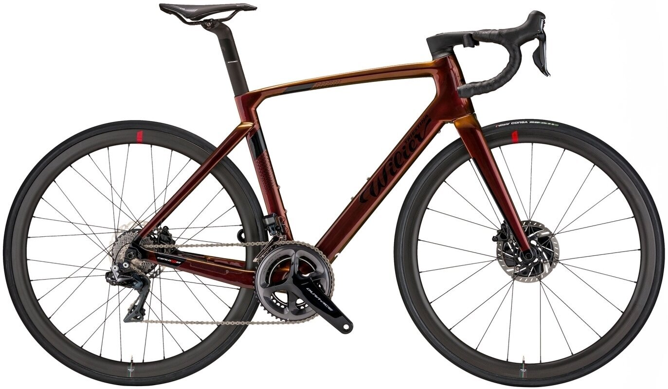 Race-/gravel-elektrische fiets Wilier Cento10 Hybrid Shimano Ultegra Di2 RD-R8050 2x11 Bronze Glossy M