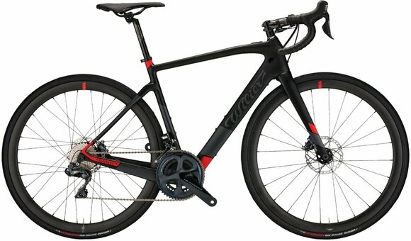 Race-/gravel-elektrische fiets Wilier Cento1 Hybrid Shimano Ultegra RD-R8000 2x11 Black/Red Matt S - 1