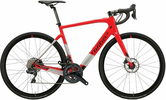 Race-/gravel-elektrische fiets Wilier Cento1 Hybrid Shimano Ultegra RD-R8000 2x11 Red/Silver/Black Glossy L - 1