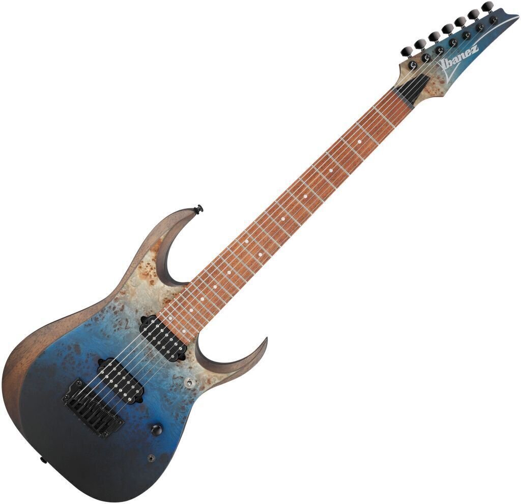 Guitarra elétrica de 7 cordas Ibanez RGD7521PB-DSF Deep Seafloor Fade