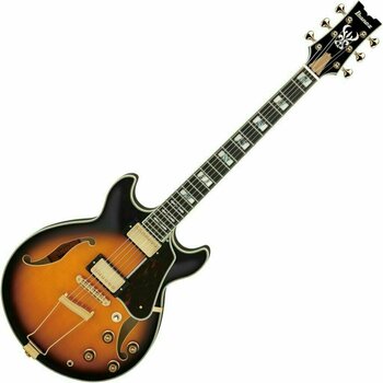 Halvakustisk gitarr Ibanez AM2000H-BS Brown Sunburst - 1